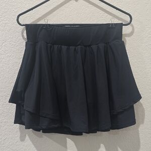 Black Layered Tennis/Golf Skirt